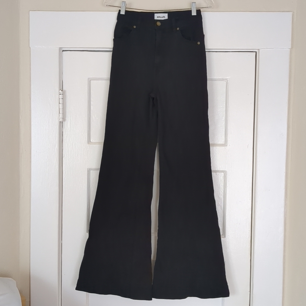 Rolla's East Coast Flare Jeans Size 27 Black 25X31